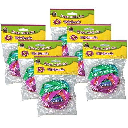 TEACHER CREATED RESOURCES Happy 100th Day Wristband Pack, PK60 TCR6568